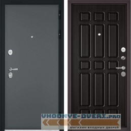 Дверь Бульдорс STANDART 90 Черный шелк / Ларче темный 9S-111